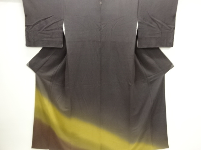 JAPANESE KIMONO / HOMONGI / SILK / BOKASHI PATTERN / SINGLE CREST